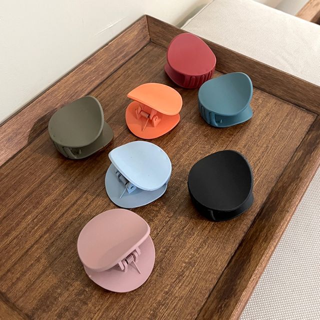 원형 무광 올림머리 데일리 집게핀 헤어핀 머리핀