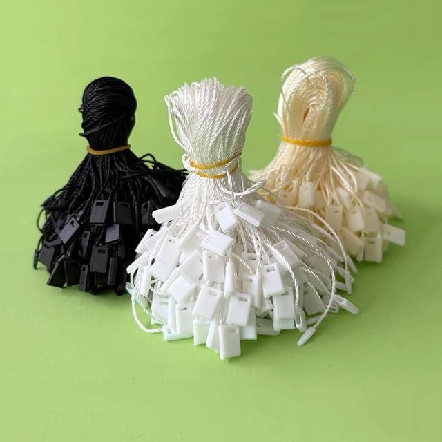 의류 사각 택끈 택고리 1000개 라벨끈 행택 포장 리본