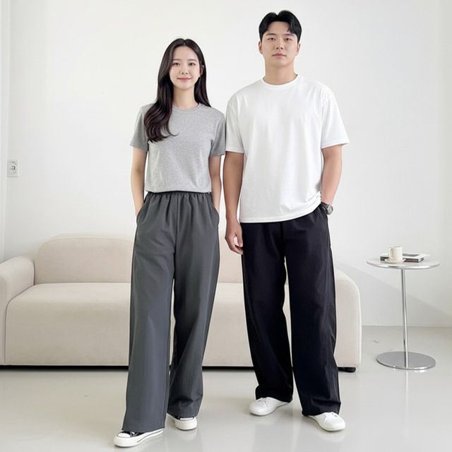 남녀 요르티 절개 스트링 와이드바지 SD-262035