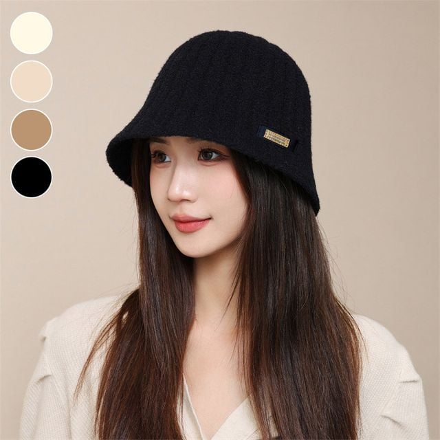보들 굵은 골지 버킷햇 ELM-161