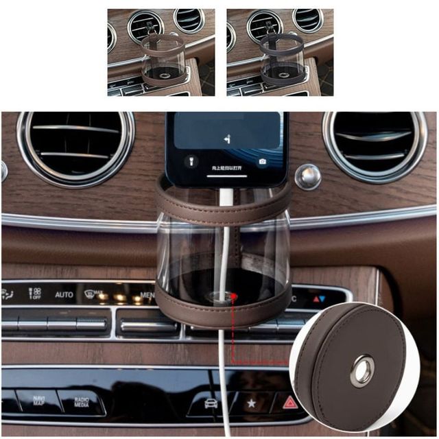 키밍 차량용 다용도 휴지통 송풍구 소품 수납함