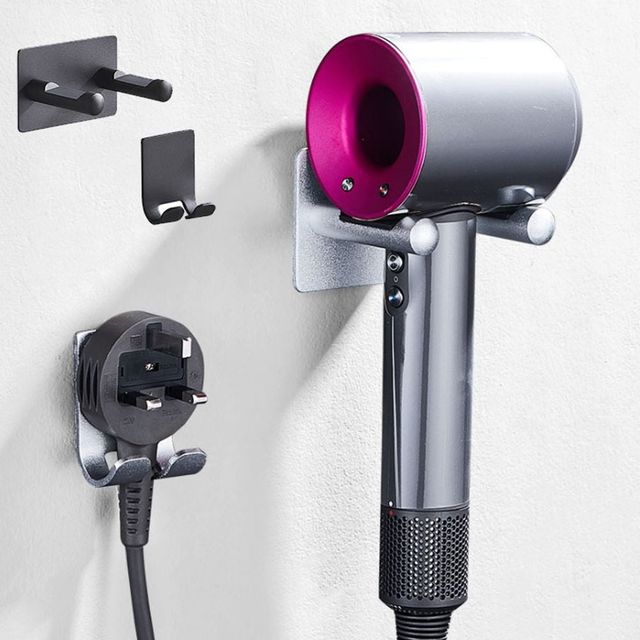 키밍 욕실 알루미늄 드라이기 거치대 세트 2종