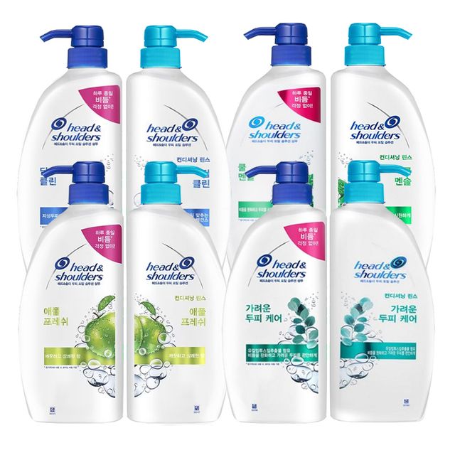 헤드앤숄더 두피케어 샴푸 린스 8종택1