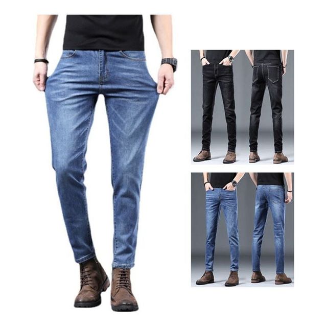 키밍 남자 빅사이즈 슬림 일자 청바지 스판 팬츠