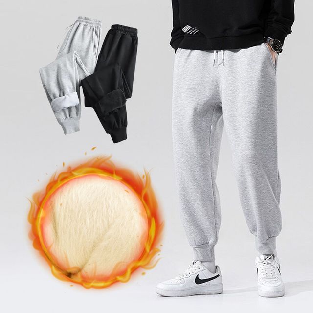 남자 기모 조거팬츠 겨울 따듯한바지 방한 스웻팬츠 2컬러