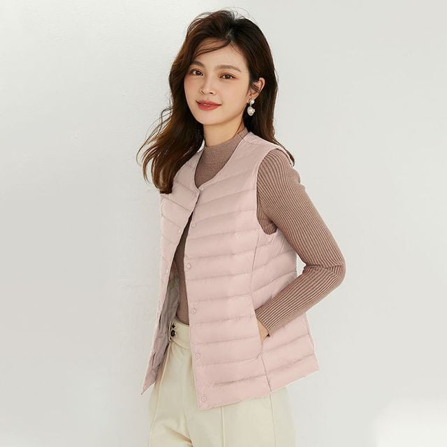 여성용 6컬러 오리털 경량 패딩조끼 OSM-1006071