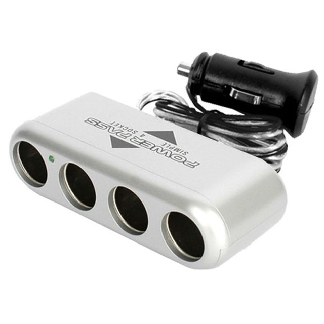 SF 심플4구 차량용품 차량용 멀티소켓 12V