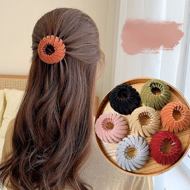 만두핀 곱창 똥머리 헤어 집게핀 ROOT9556