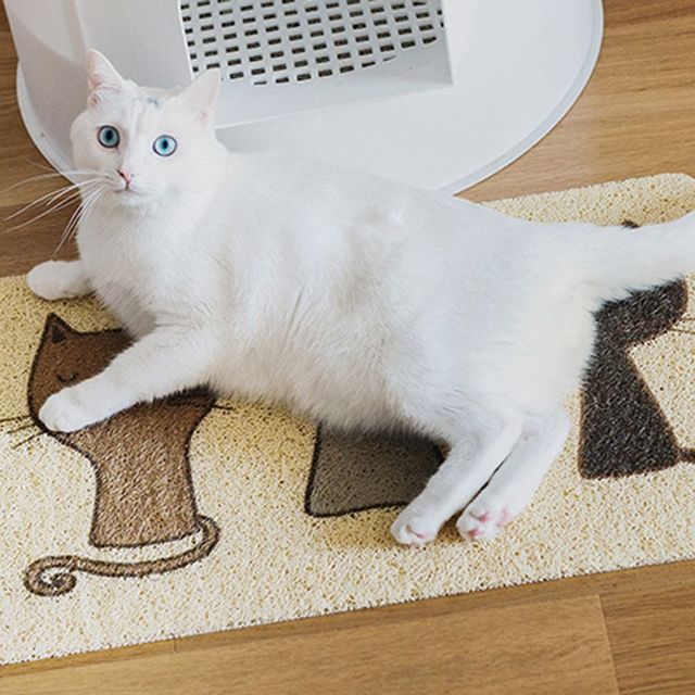 고양이 화장실 매트 모래 방지 패드 스크래치 방지