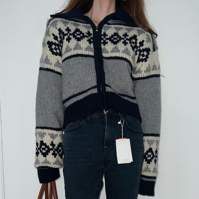 윈터 노르딕 울 집업 가디건 2color SL-1004520