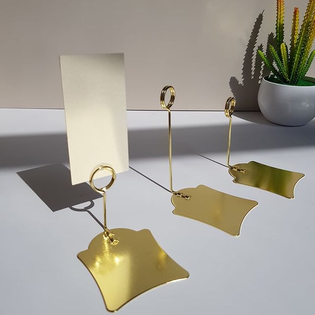 가격표 네임택 스탠드 메탈꽂이 10p 메모 홀더 5cm