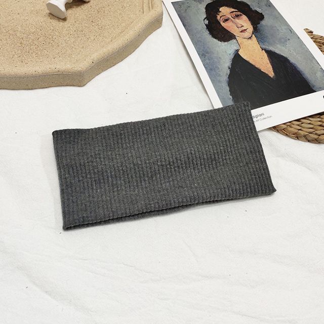 골지 반다나 세안 헤어밴드 면 패션 와이드 머리띠