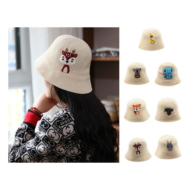 키밍 프랑스 자수 모자 헤드메이드 버킷햇 DIY 핸드