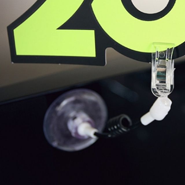 ( 흡착판 전선줄 집게소형 쇼클립10개 )