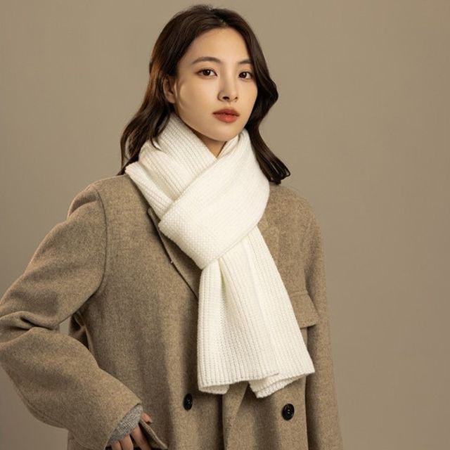 마리사 소프트 베이직 무지 니트 머플러 SD-1004733
