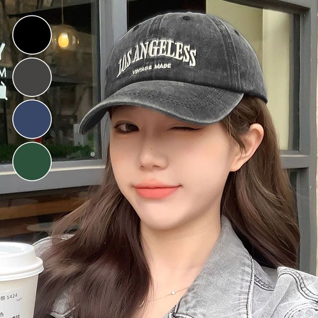 여성 야구모자 얼굴작아보이는 패션모자 코튼 워싱 볼캡 4컬러