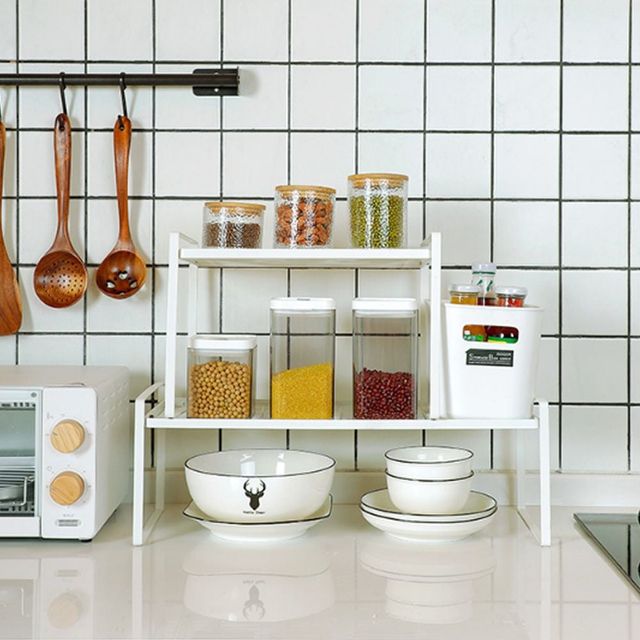 2단 주방 선반 정리대 그릇 수납 싱크대 정리함