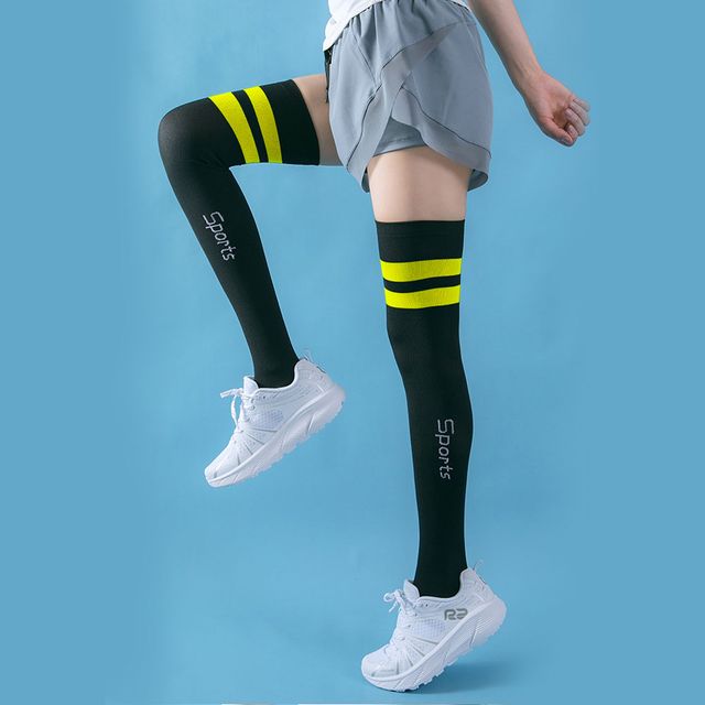 여성 긴 목 양말 필라테스 골프 오버 운동 니삭스 롱