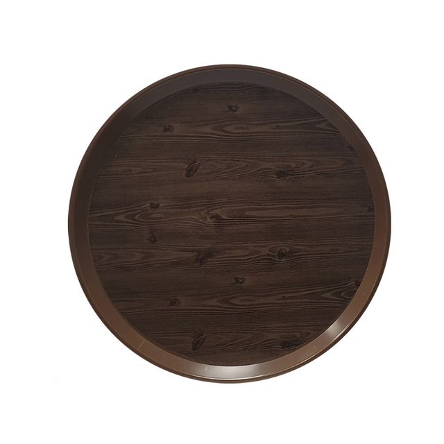 옹이 나무무늬 업소용 원형쟁반 1호