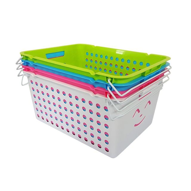 엠비코 스마일 키즈바스켓 7호 소품정리 수납바구니