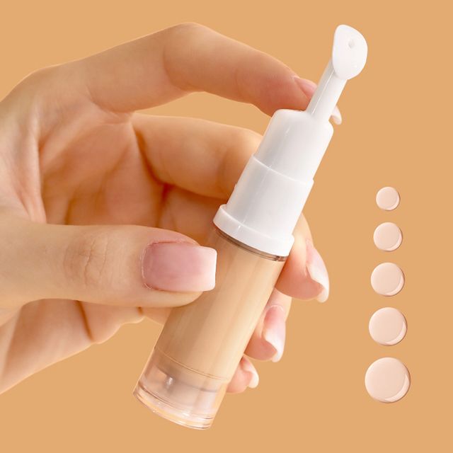 장만A693 오리입모양 화장품 진공 소분 펌프용기 5ml 2개 에센스 크림용기