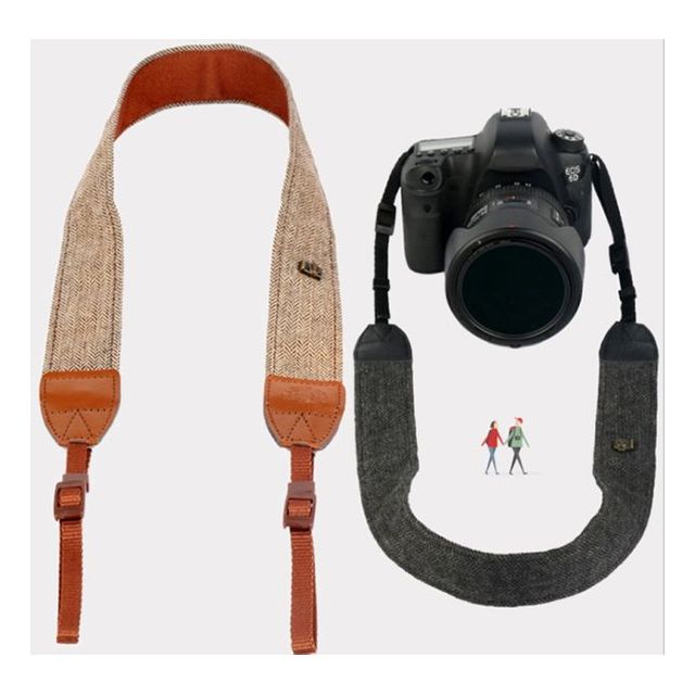 키밍 카메라 넥스트랩 블랙 브라운 길이조절 촬영