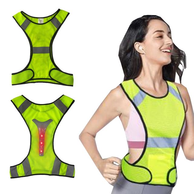 반사판 LED 형광조끼 작업용 조깅용 안전쪼끼 매쉬