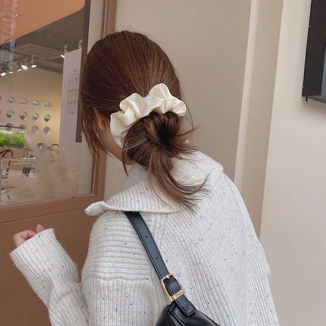 다양한 색상 고급진 실크 느낌 머리끈 URD-222