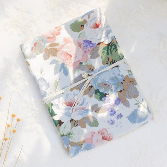 A5 패브릭 북커버 책커버 튤립 다이어리커버 독서용품 책보호커버