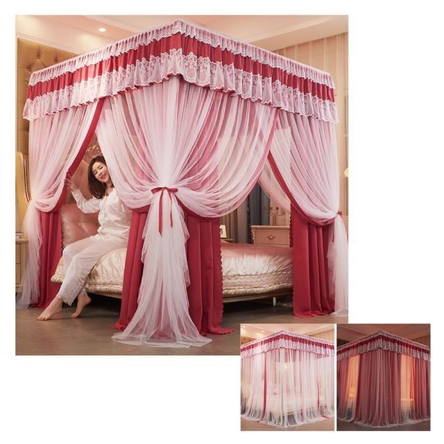 대형 방충망 모기장 침대 커튼 방충망 세트