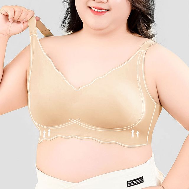 빅사이즈 브라렛 큰가슴 노와이어 심리스 브라 2컬러