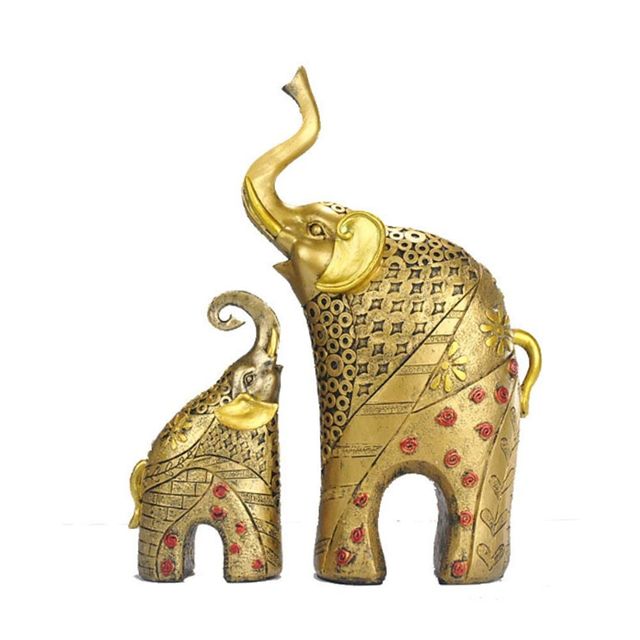 황금코끼리 인테리어 소품 세트 집들이선물 장식품