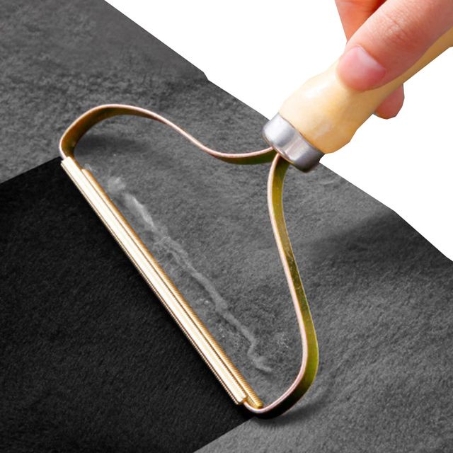 철제 브러시 털제거기 원목손잡이 브러쉬 보풀제거기