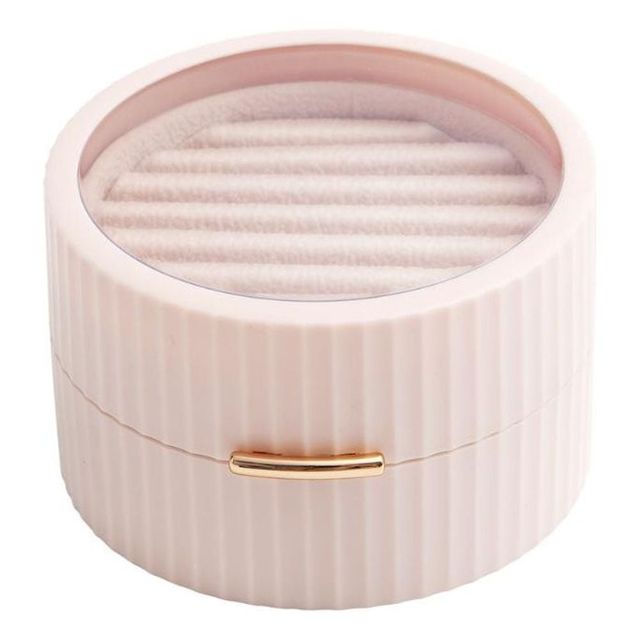 원형 액세서리 수납 케이스 보석 정리함