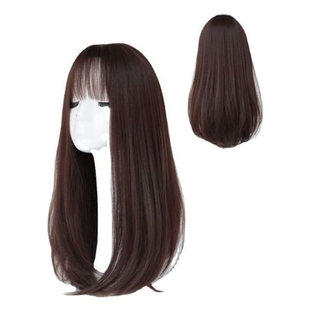 롱웨이브 생머리 통가발 패션 긴머리 가발