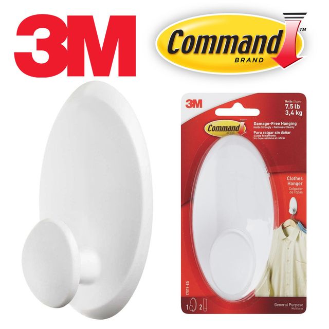 3M 코멘드 옷고리 강력부착 초대형 옷걸이 후