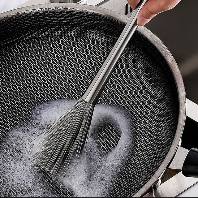 스텐 철 수세미 가스레인지 주방 냄비 세척솔 브러쉬