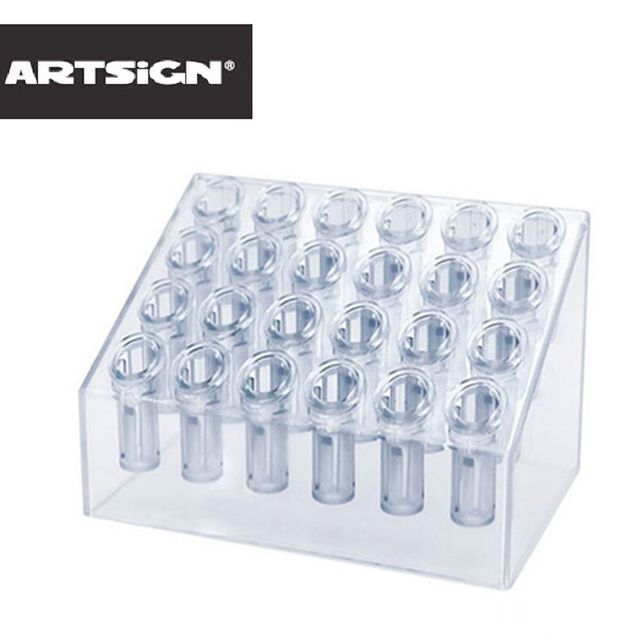 24구 경사형 연필꽂이 펜진열대 연필꽂이 볼펜