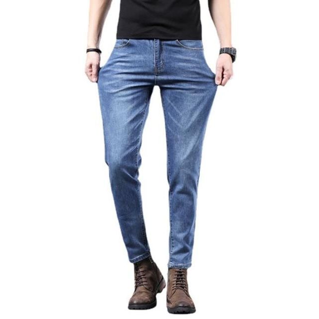 남성 빅사이즈 슬림핏 청바지 스판 팬츠 일자핏