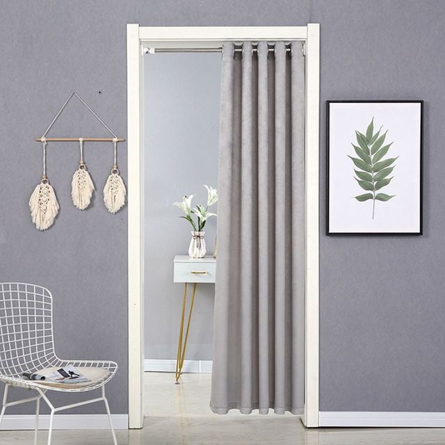 공간 분리 커튼 가림막 현관문 패브릭 커튼