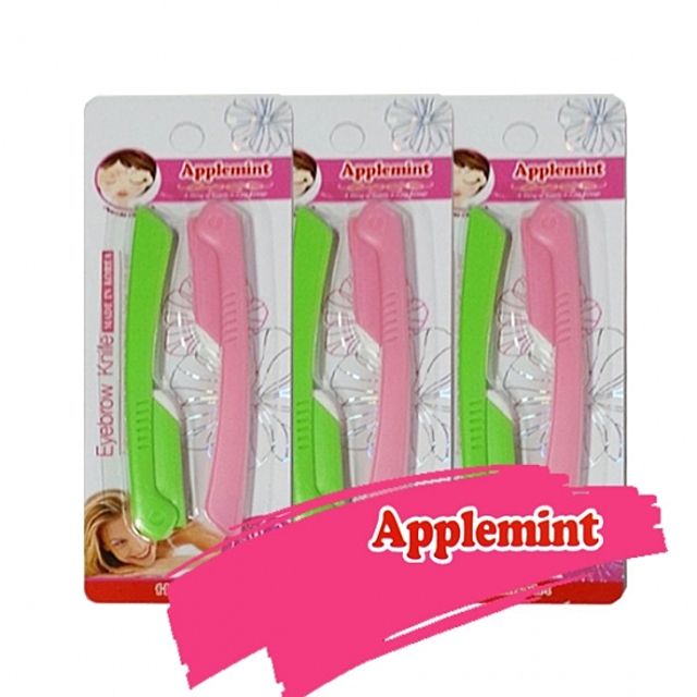 홈아트 접이식 눈썹칼 6P 애플민트 눈썹면도기 제모