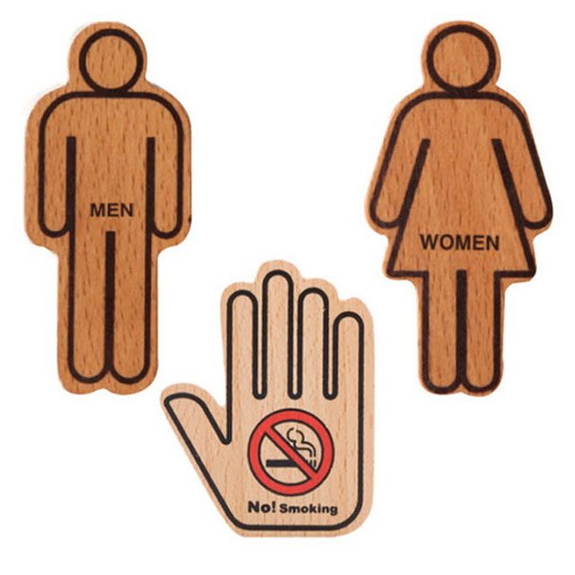 우드사인 입체 나무표지 3종 나무표지 우드표시