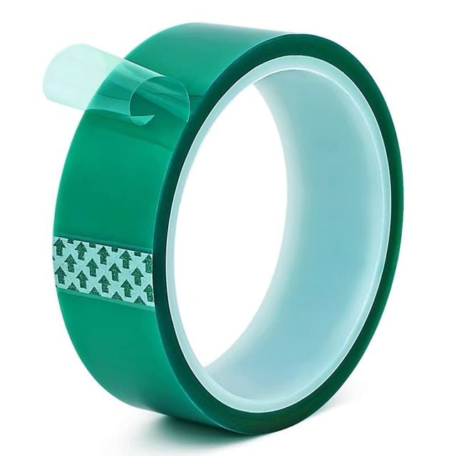 고온 내열 마스킹테이프 33m 그린 실리콘 스티커 50mm