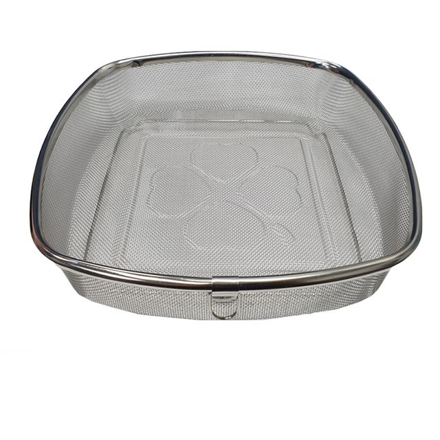 덕흥 가득채반 스텐망바구니 4호 둥근정사각