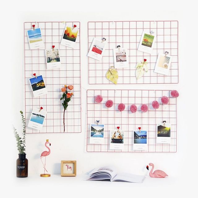 벽장식 포토월 철망 메쉬 포켓 인테리어 소품