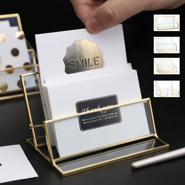 키밍 고급 메탈 명함꽂이 명함집 메모지 홀더