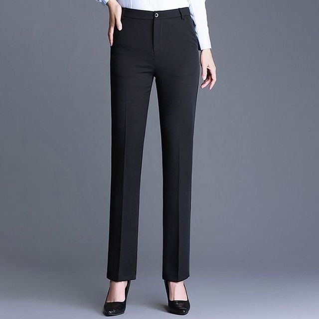 여성 면접 정장 바지 와이드 팬츠 오피스룩 출근룩 편안한 스타일