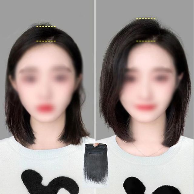 키밍 볼륨 원터치 부분가발 정수리 피스 15센티미터