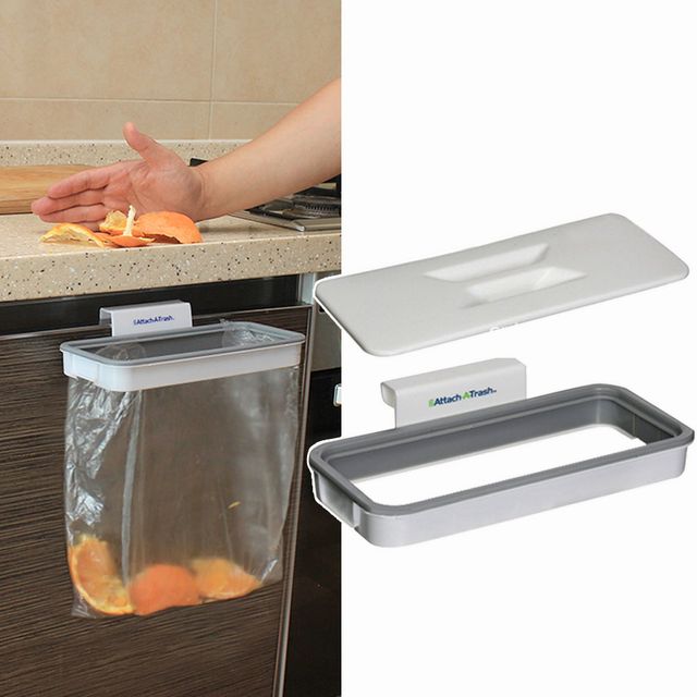 싱크대 걸어두는쓰레기통 음식물 주방 비닐봉지휴지통