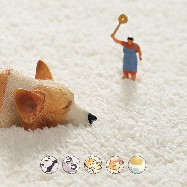 키밍 사계절 사각 러그 캐릭터 거실 카페트 발매트